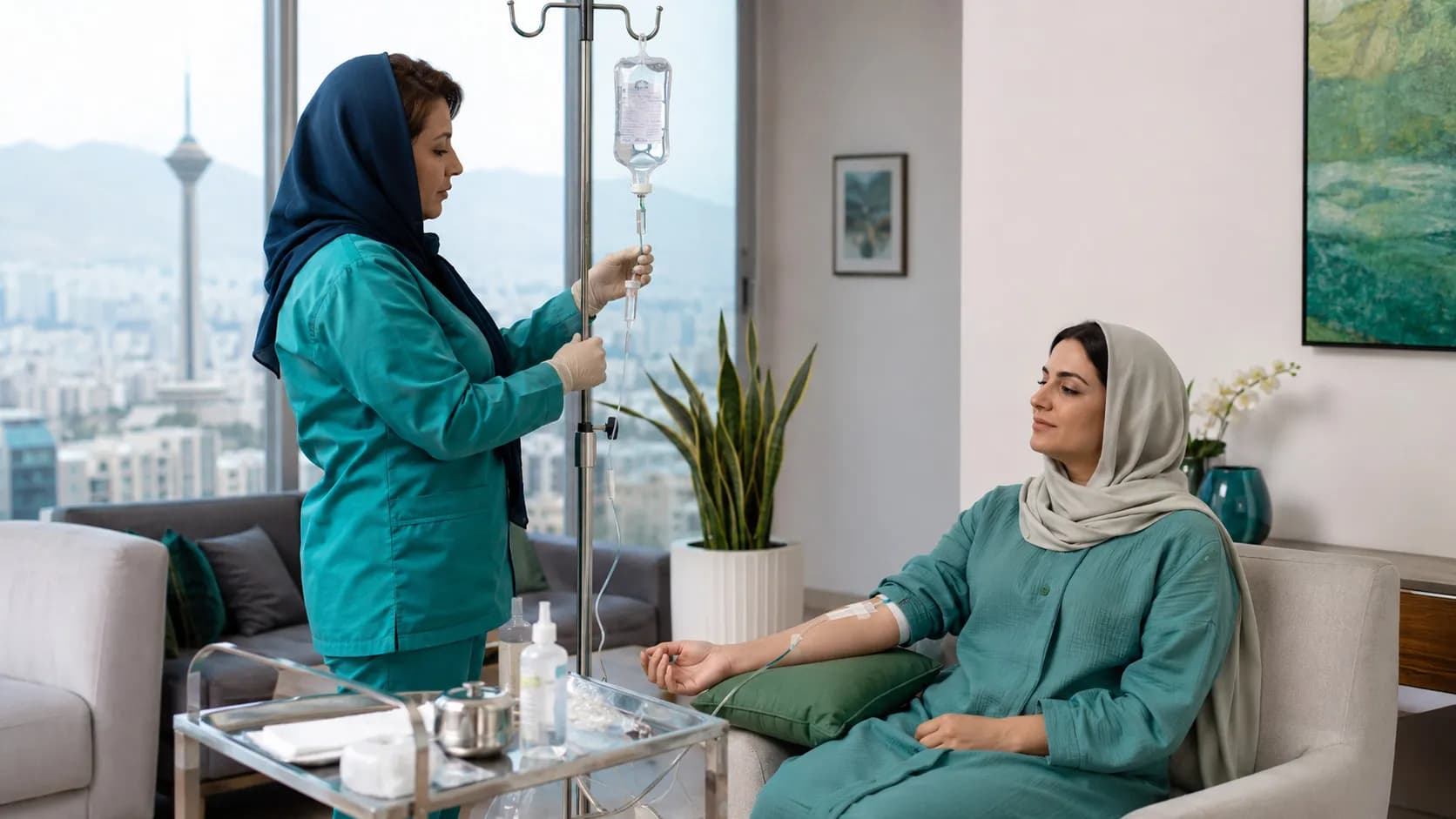 سرم‌تراپی در منزل چگونه انجام می‌شود؟ راهنمای مراحل، ایمنی و مراقبت‌ها