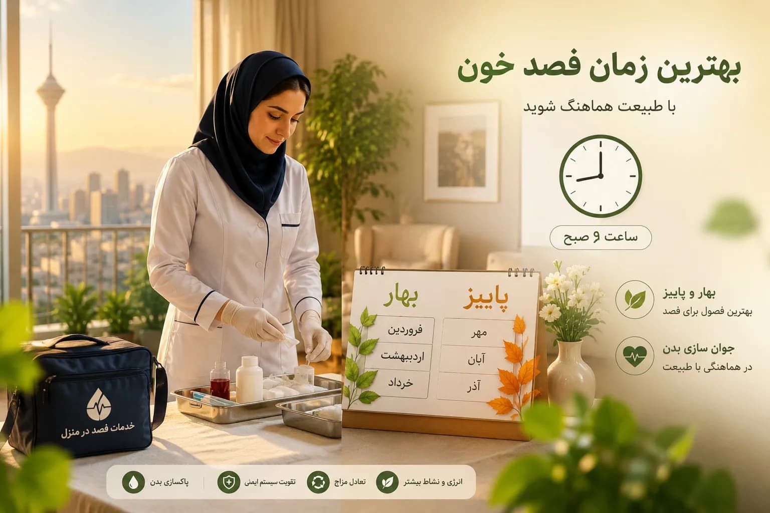 بهترین زمان انجام فصد خون در سال