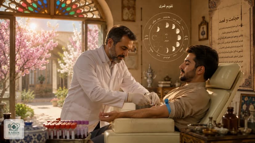 بهترین زمان فصد خون چه زمانی است؟ | تقویم ۱۴۰۵ + راهنمای کامل طب سنتی