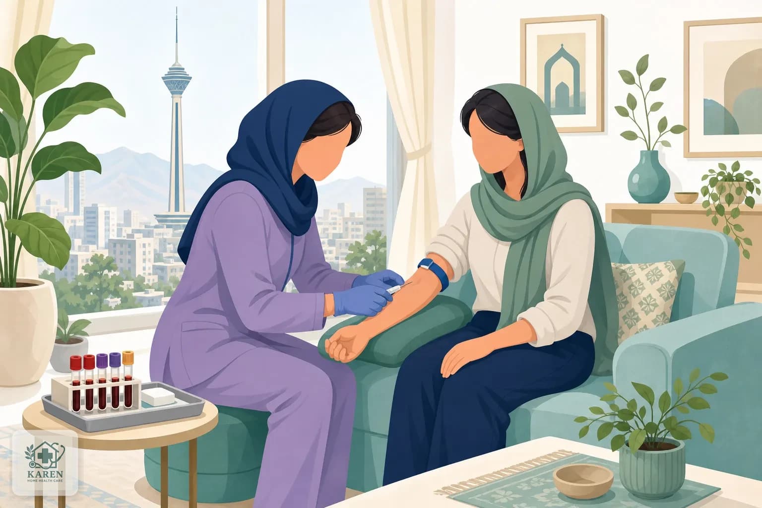 پنل آزمایش ریزش مو در منزل تهران — ۱۲ تست تخصصی