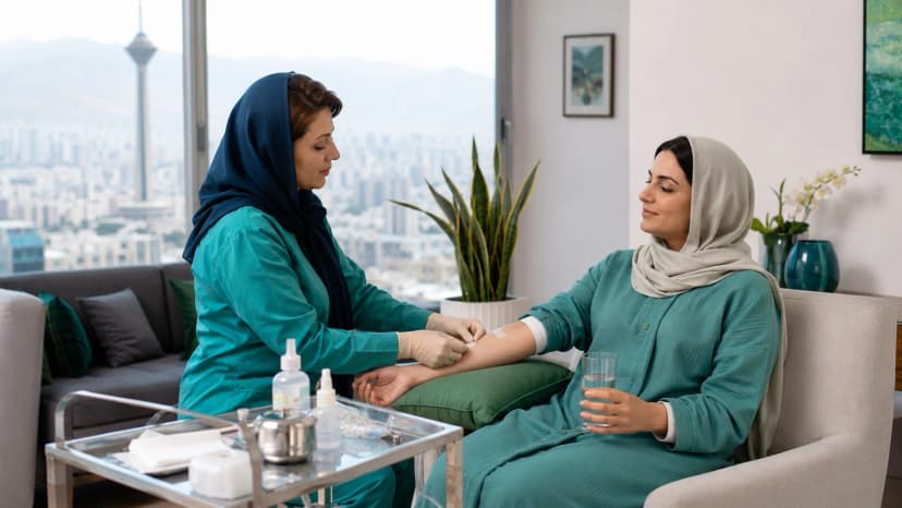 مراقبتهای قبل و بعد از سرمتراپی در منزل