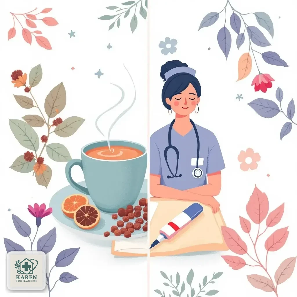مقایسه‌ی بصری بین دمنوش گیاهی و روش پزشکی فصد خون