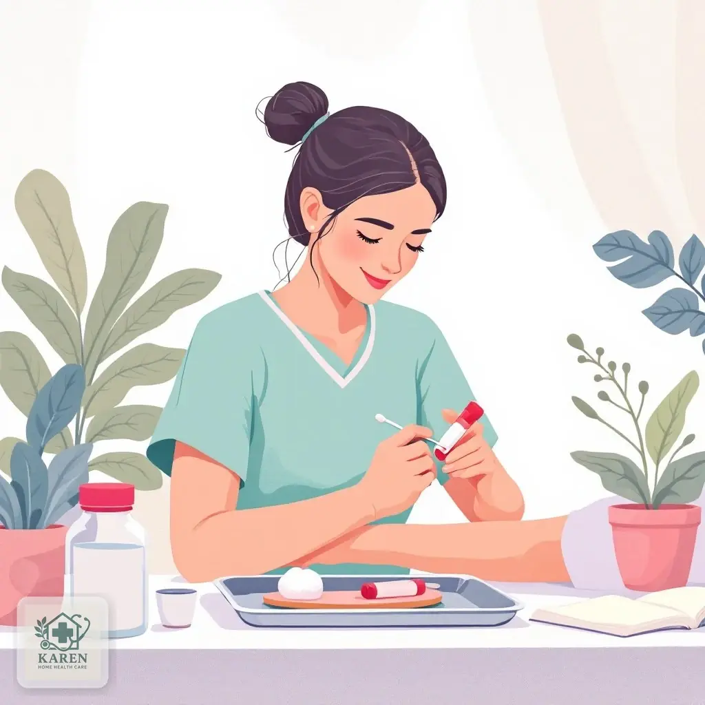 نمونه‌گیری خون در منزل برای آزمایش آهن و فریتین