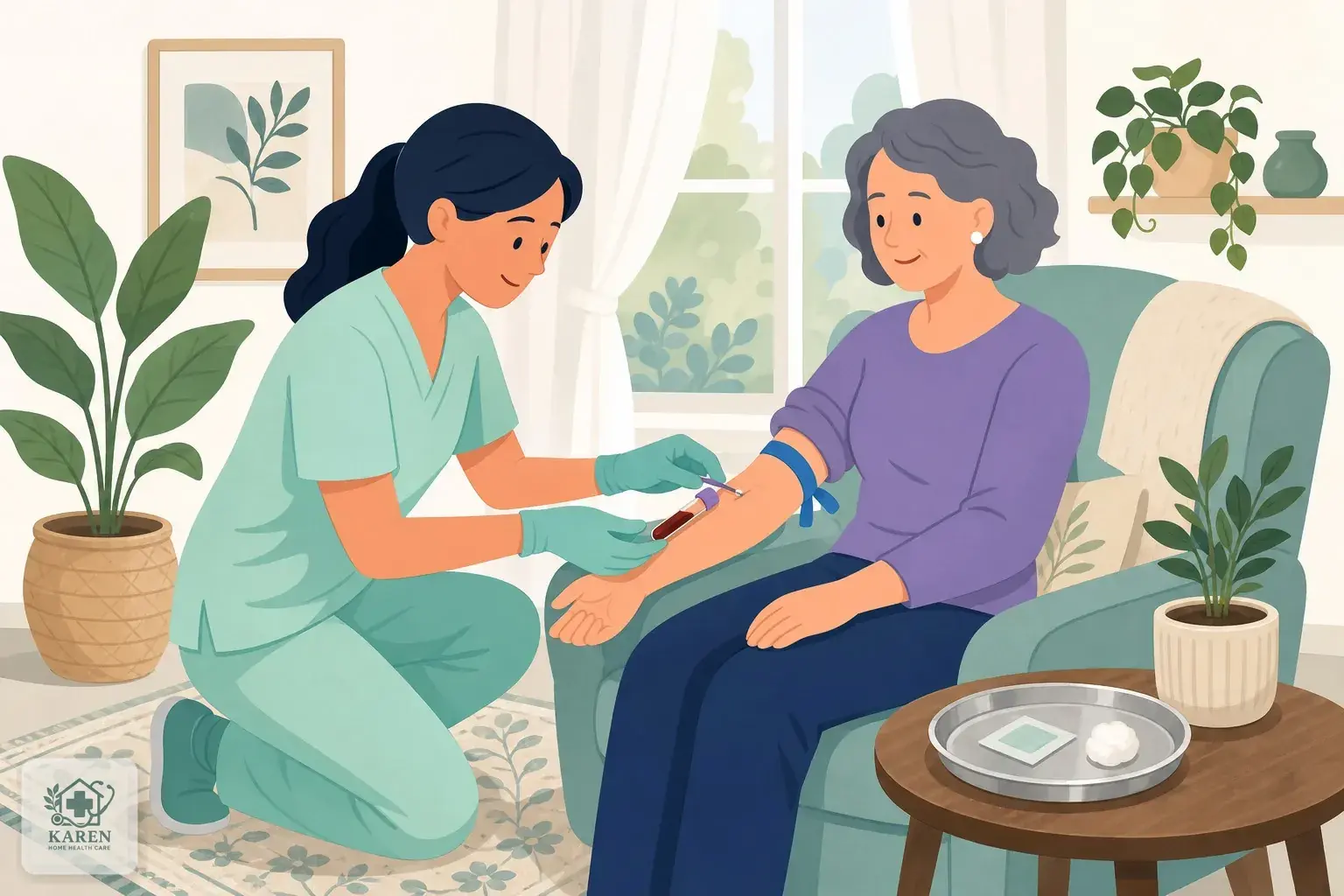 نمونه‌گیری خون در منزل برای آزمایش ESR و CRP
