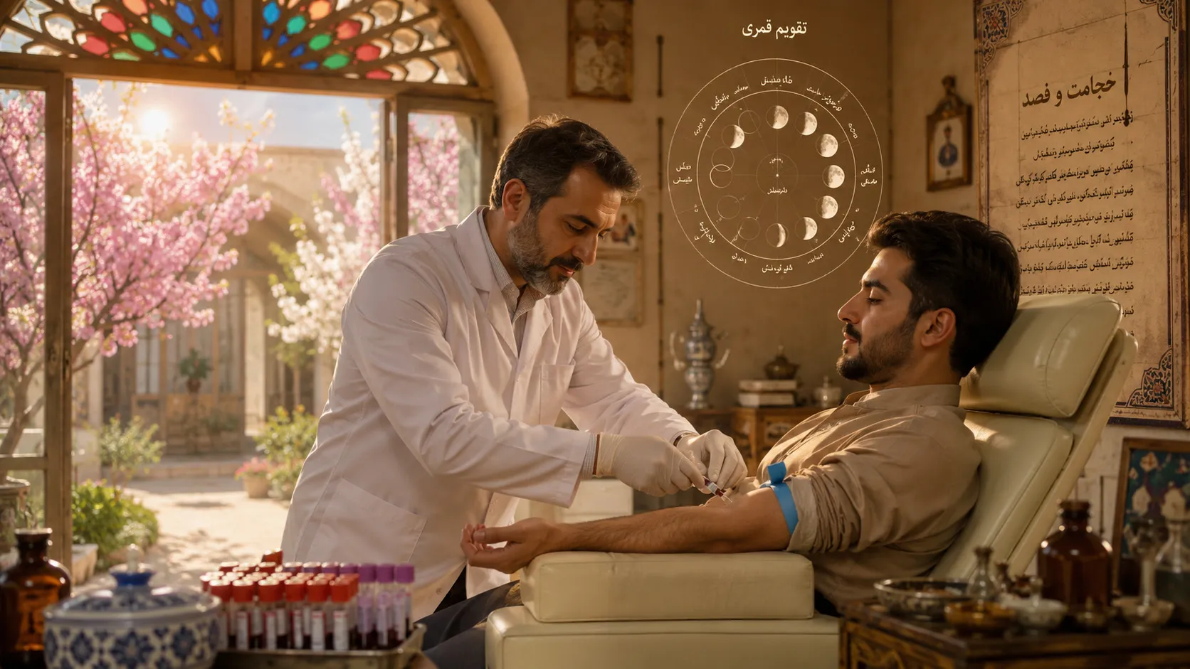 بهترین زمان فصد خون در بهار و تقویم ۱۴۰۵ - ساعات مناسب و روزهای قمری