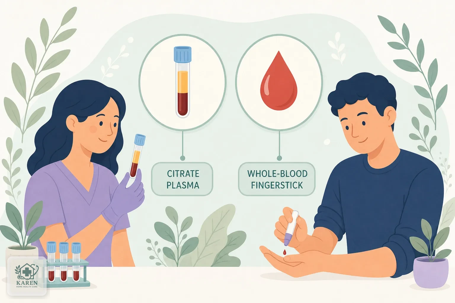 لوله نمونه‌گیری سیترات پلاسما برای آزمایش D-dimer