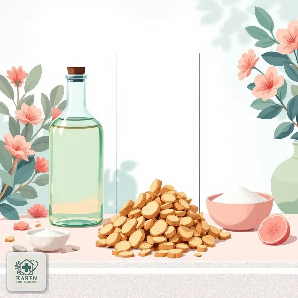 مقایسه‌ی بطری عرق کاسنی، ریشه‌ی برشته و پودر اینولین کاسنی