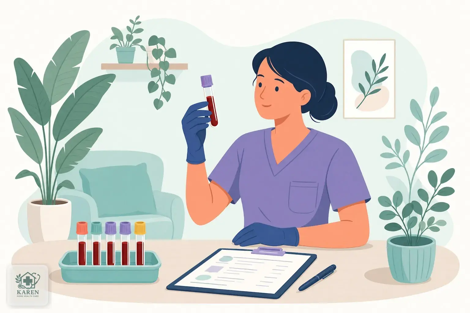 آزمایش HbA1c و شمارش کامل خون پیش از فصد خون در بیمار دیابتی