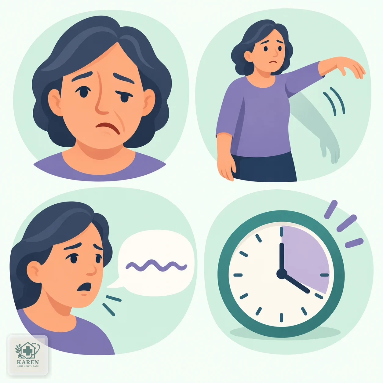 نمادهای FAST: افتادگی صورت، ضعف دست، اختلال گفتار و زمان