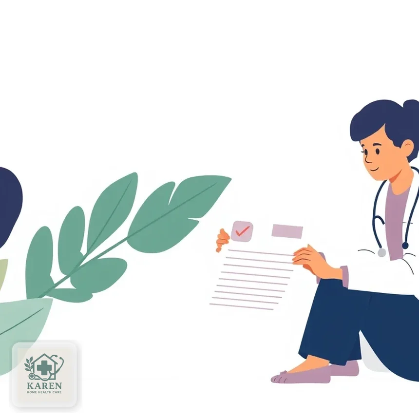 متخصص عفونی در حال بررسی نتیجه آزمایش خون همراه بیمار