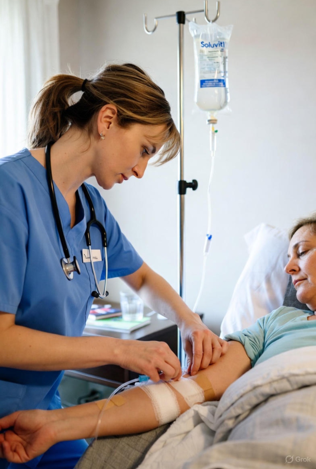 تزریق سرم تقویتی سلوویت در منزل تهران توسط پرستار کارن هوم کر